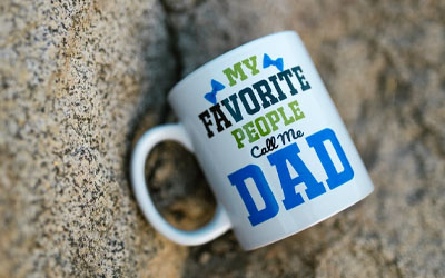Customized coffee mug with a funny quote or message
